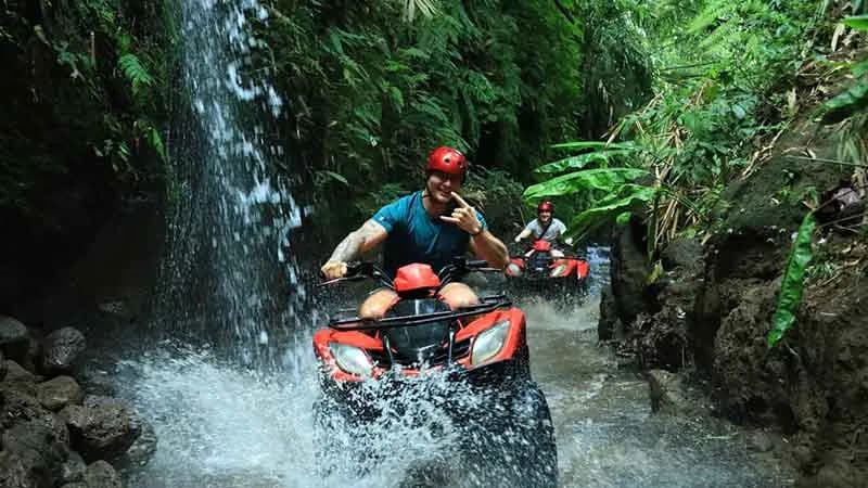 Bali ATV Ride Adventure Through Rice Fields and Cave